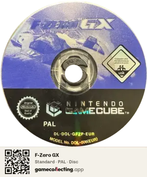 F-Zero GX Nintendo GameCube, PAL disc
