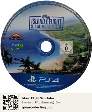 Island Flight Simulator PlayStation 4, PAL disc