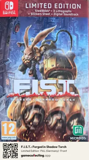 F.I.S.T.: Forged in Shadow Torch Nintendo Switch, Germany box front