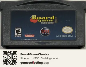 Board Game Classics Game Boy Advance, NTSC cartridge label