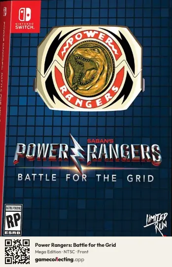 Power Rangers: Battle for the Grid Nintendo Switch, NTSC box front