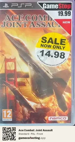 Ace Combat: Joint Assault PlayStation Portable, PAL box front