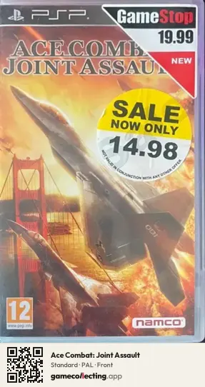 Ace Combat: Joint Assault PlayStation Portable, PAL box front