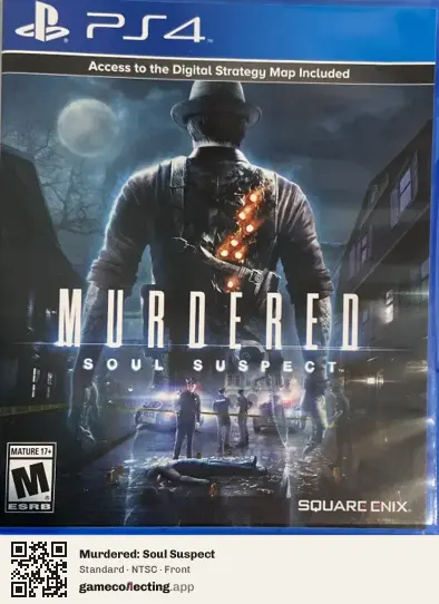 Murdered: Soul Suspect PlayStation 4, NTSC box front