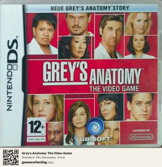 Grey's Anatomy: The Video Game Nintendo DS, Germany box front