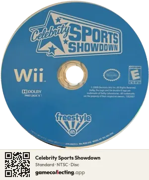Celebrity Sports Showdown Nintendo Wii, NTSC disc