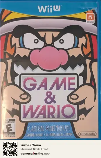 Game & Wario Nintendo Wii U, NTSC box front