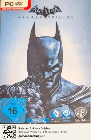 Batman: Arkham Origins Computer, Germany box front