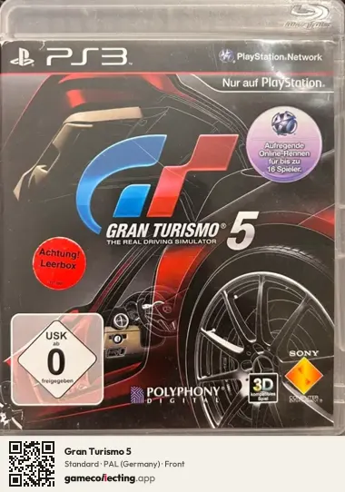 Gran Turismo 5 PlayStation 3, Germany box front