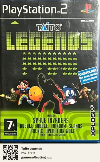 Taito Legends PlayStation 2, PAL box front