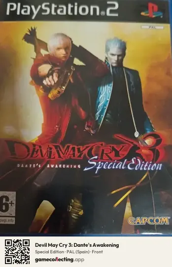 Devil May Cry 3: Dante's Awakening PlayStation 2, Spain box front