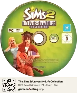 The Sims 2: University Life Collection Computer, PAL disc