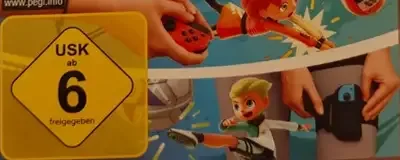 Nintendo Switch Sports, the PEGI square on its front