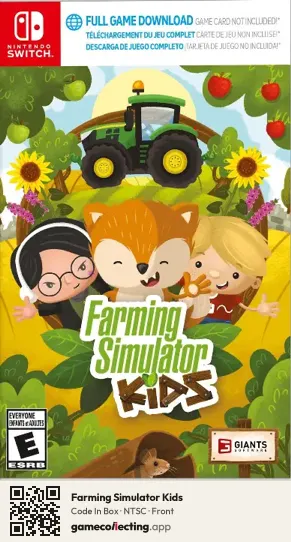 Farming Simulator Kids Nintendo Switch, NTSC box front