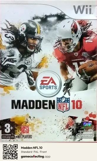 Madden NFL 10 Nintendo Wii, PAL box front