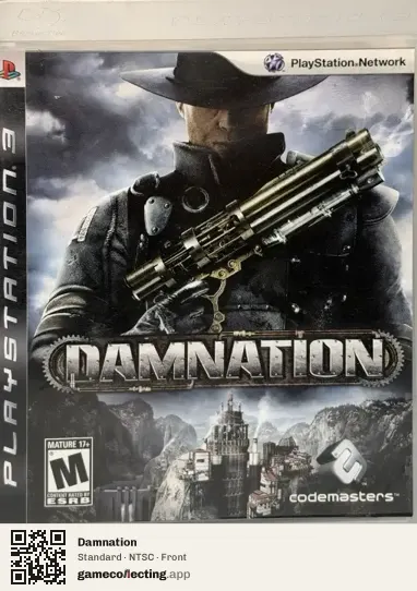 Damnation PlayStation 3, NTSC box front