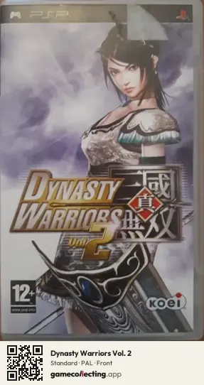 Dynasty Warriors Vol. 2 PlayStation Portable, PAL box front