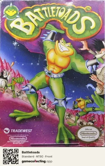 Battletoads Nintendo Entertainment System, NTSC box front
