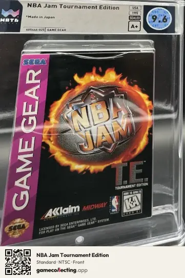 NBA Jam Tournament Edition Sega Game Gear, NTSC box front