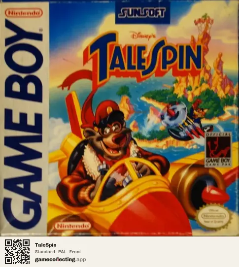 TaleSpin Game Boy, PAL box front