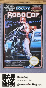 RoboCop Nintendo Entertainment System, PAL cartridge label