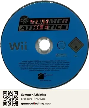 Summer Athletics Nintendo Wii, PAL disc