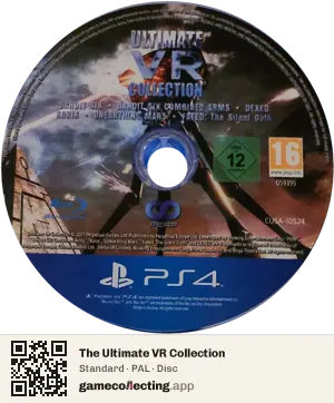 The Ultimate VR Collection PlayStation 4, PAL disc