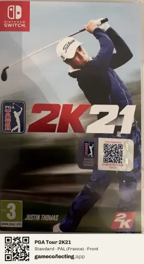 PGA Tour 2K21 Nintendo Switch, France box front