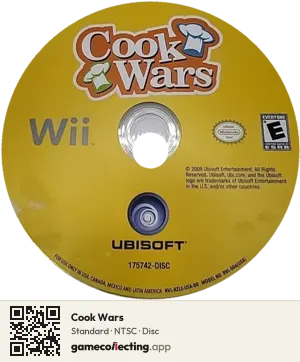 Cook Wars Nintendo Wii, NTSC disc