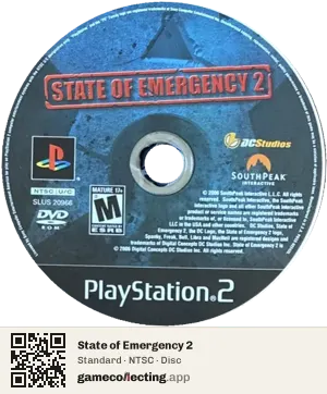State of Emergency 2 PlayStation 2, NTSC disc