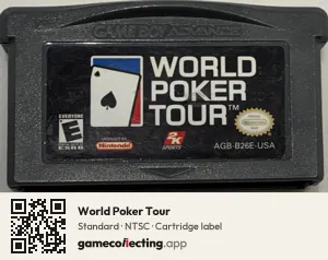 World Poker Tour Game Boy Advance, NTSC cartridge label