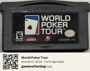 World Poker Tour Game Boy Advance, NTSC cartridge label