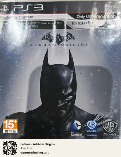 Batman: Arkham Origins PlayStation 3, Asia box front