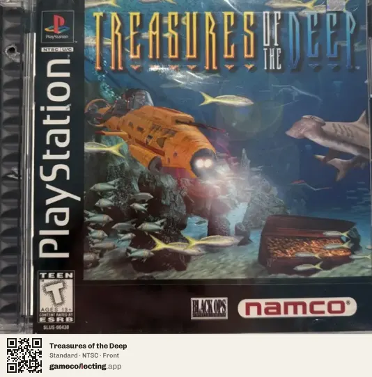 Treasures of the Deep PlayStation, NTSC box front