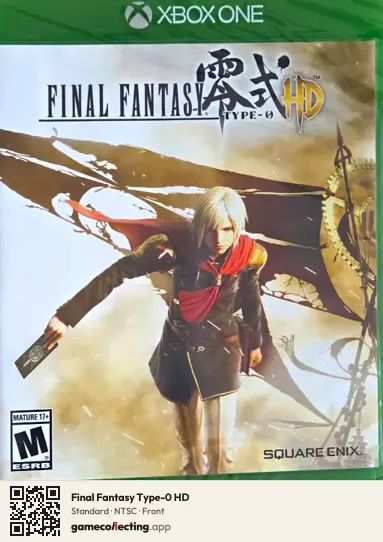 Final Fantasy Type-0 HD Xbox One, NTSC box front