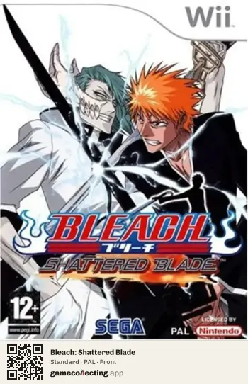 Bleach: Shattered Blade Nintendo Wii, PAL box front