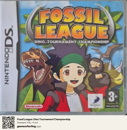 Fossil League: Dino Tournament Championship Nintendo DS, PAL box front