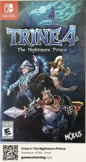Trine 4: The Nightmare Prince Nintendo Switch, NTSC box front