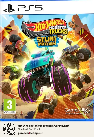 Hot Wheels Monster Trucks: Stunt Mayhem PlayStation 5, PAL box front