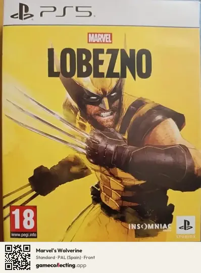 Marvel's Wolverine PlayStation 5, Spain box front