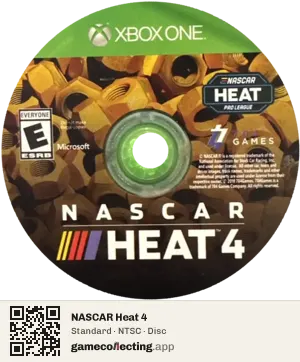NASCAR Heat 4 Xbox One, NTSC disc