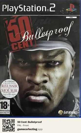 50 Cent: Bulletproof PlayStation 2, PAL box front