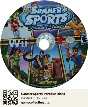 Summer Sports: Paradise Island Nintendo Wii, NTSC disc