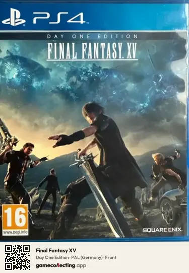 Final Fantasy XV PlayStation 4, Germany box front