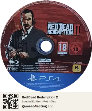 Red Dead Redemption 2 PlayStation 4, PAL disc