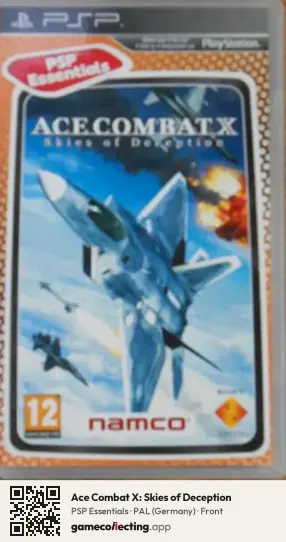 Ace Combat X: Skies of Deception PlayStation Portable, Germany box front