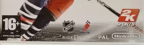NHL 2K9, the PEGI square on its front