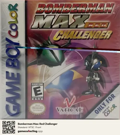 Bomberman Max: Red Challenger Game Boy Color, NTSC box front