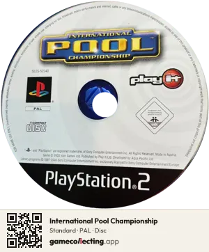 International Pool Championship PlayStation 2, PAL disc
