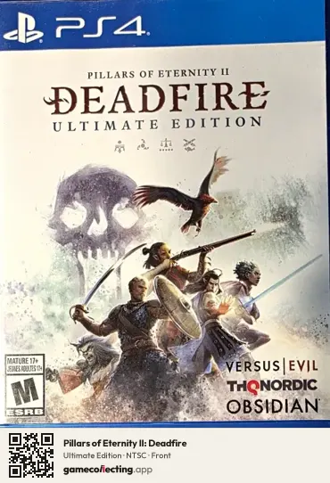 Pillars of Eternity II: Deadfire PlayStation 4, NTSC box front
